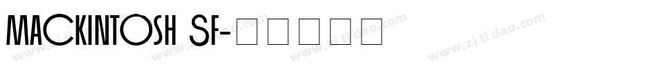 Mackintosh SF字体转换